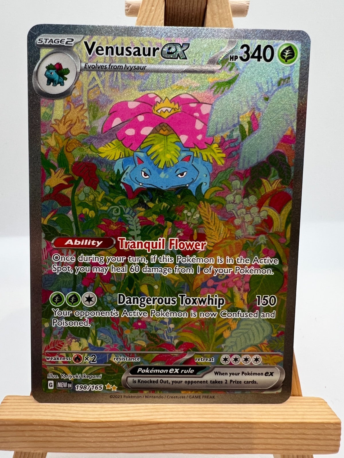 Pokemon TCG - S&V 151 - 198/165 Venusaur ex - Special Illustration Rar PokeCenta Ltd Pokemon TCG - S&V 151 - 198/165 Venusaur ex - Special Illustration Rar PokeCenta Ltd