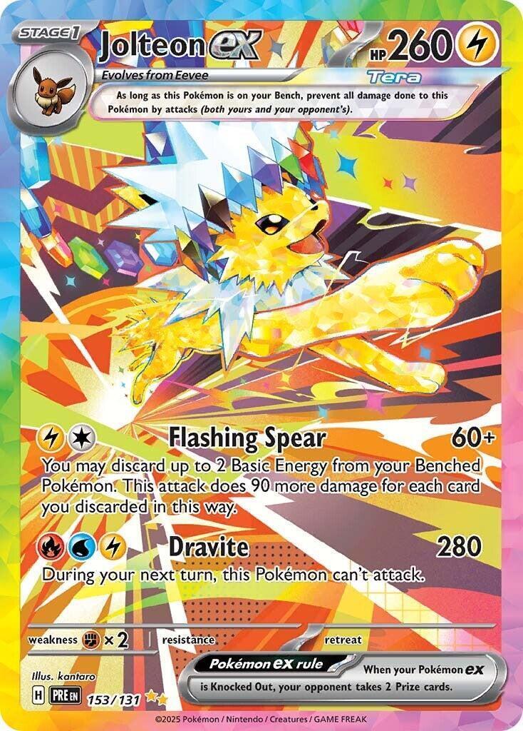 Pokemon Prismatic Evolutions - 153/131 Jolteon - Special Illustration Rare - NM