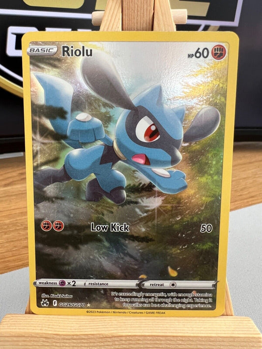 Pokemon Crown Zenith - GG26/GG70 Riolu - Holo Rare - NM/M