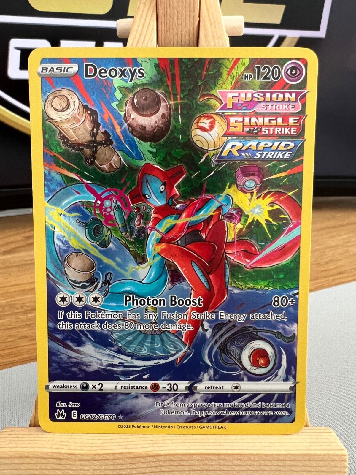 Pokemon Crown Zenith - GG12/GG70 Deoxys - Holo Rare - NM/M