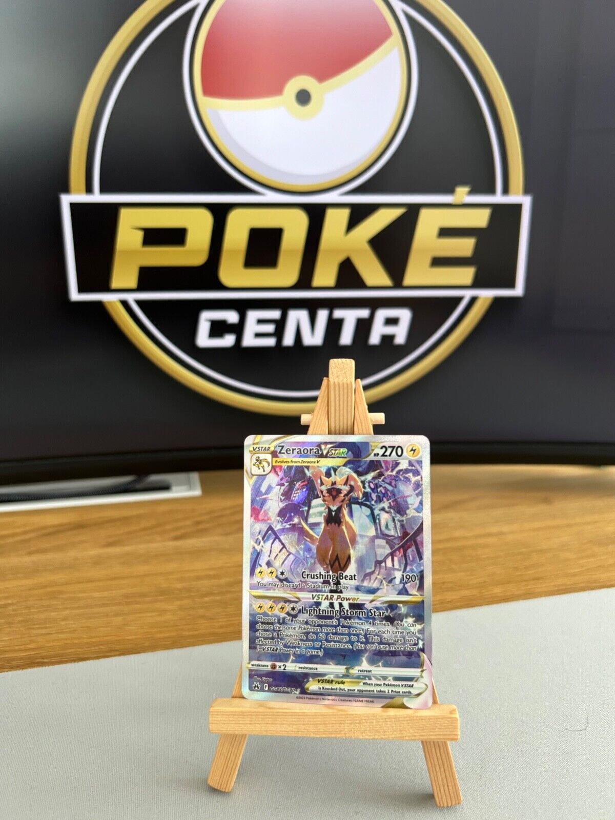 Pokemon Crown Zenith - GG43/GG70 Zeraora VSTAR - Holo Rare - NM/M