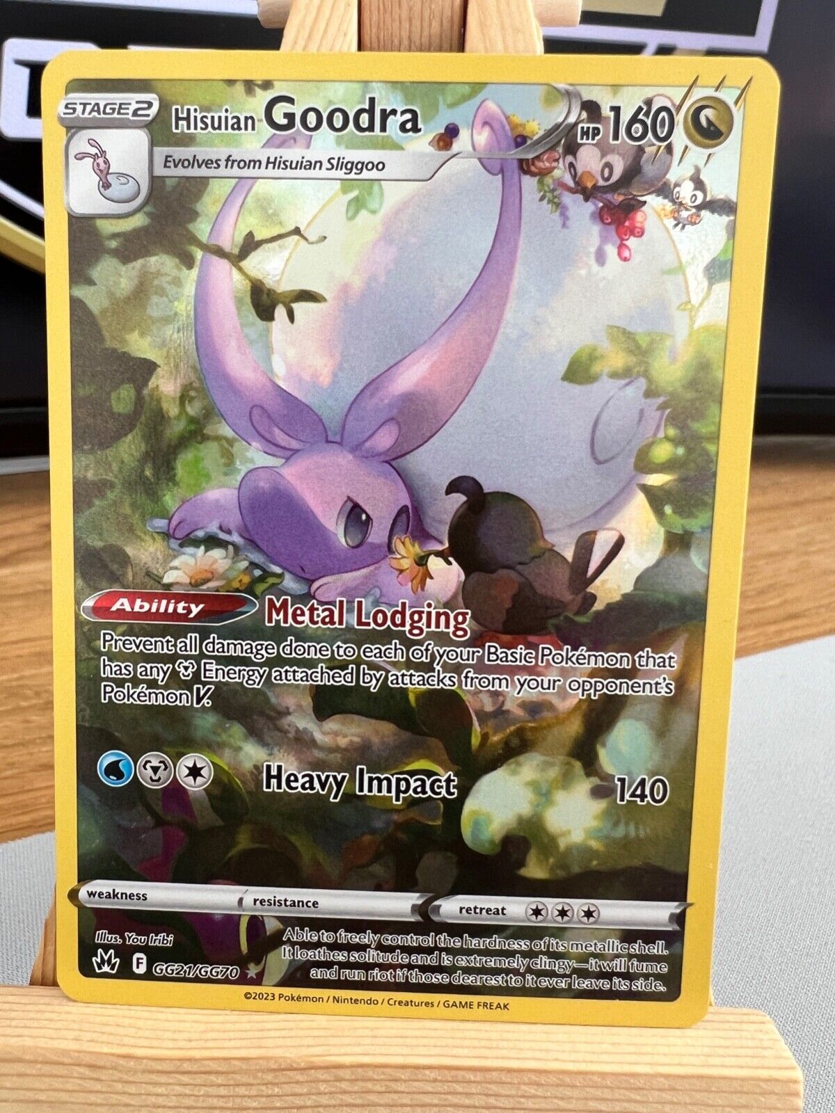 Pokemon Crown Zenith - GG21/GG70 Hisuian Goodra - Holo Rare - NM/M