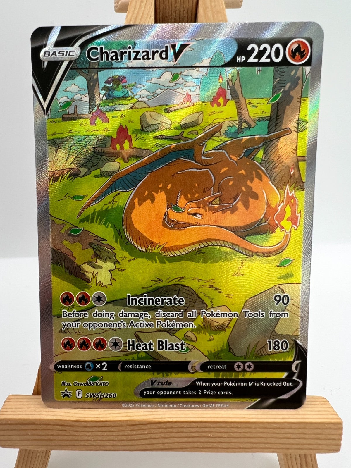 Pokemon Sword & Shield - SWSH260 Charizard V - Black Star Promo - NM/M
