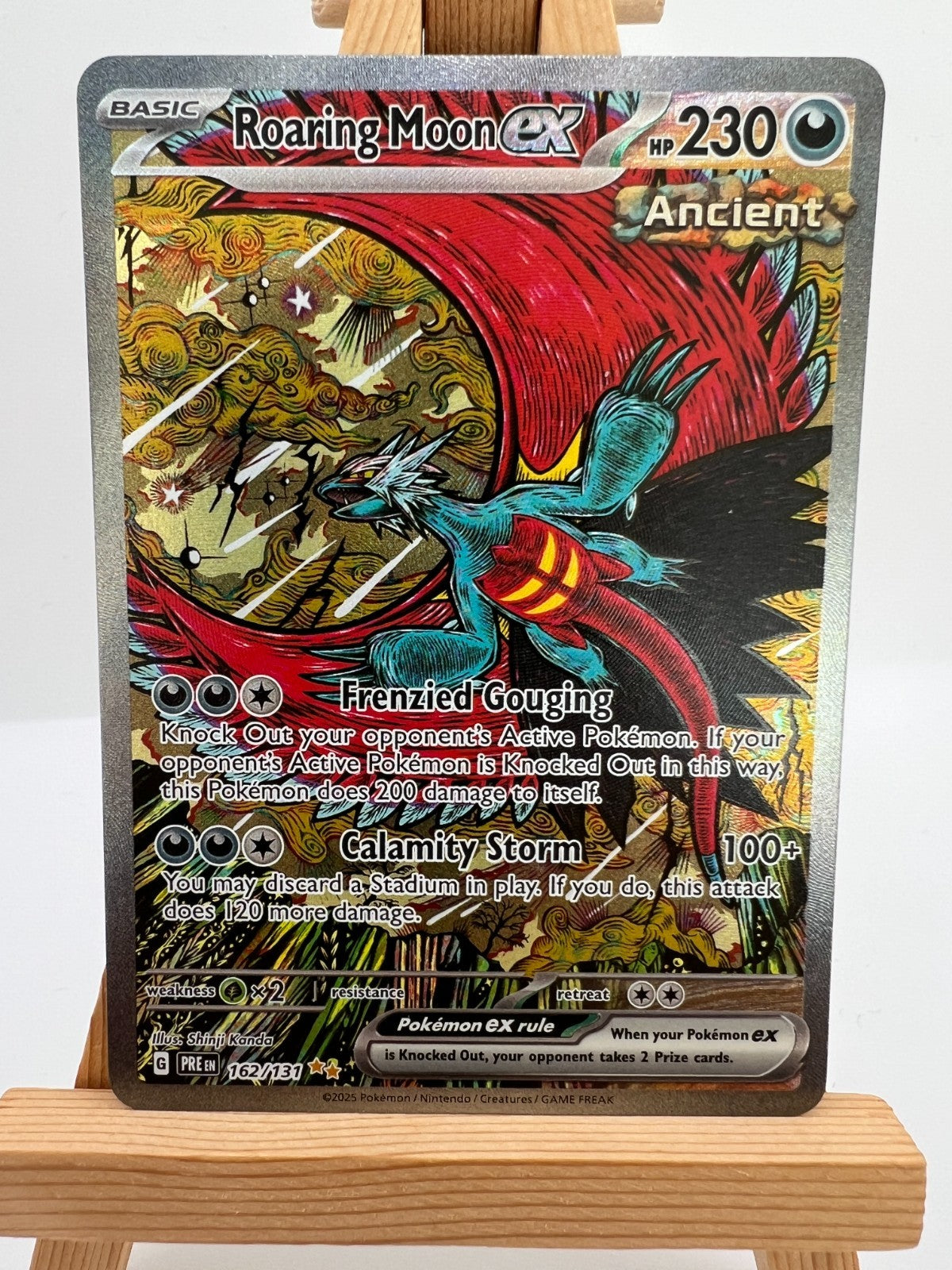 Pokemon Prismatic Evolutions - 162/131 Roaring Moon ex - SIR - NM/M