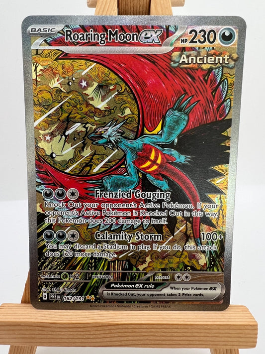Pokemon Prismatic Evolutions - 162/131 Roaring Moon ex - SIR - NM/M