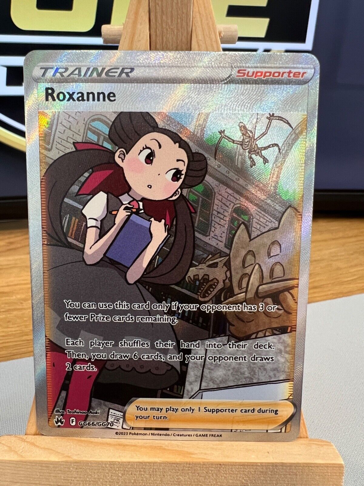 Pokemon Crown Zenith - GG66/GG70 Roxanne - Holo Rare - NM/M