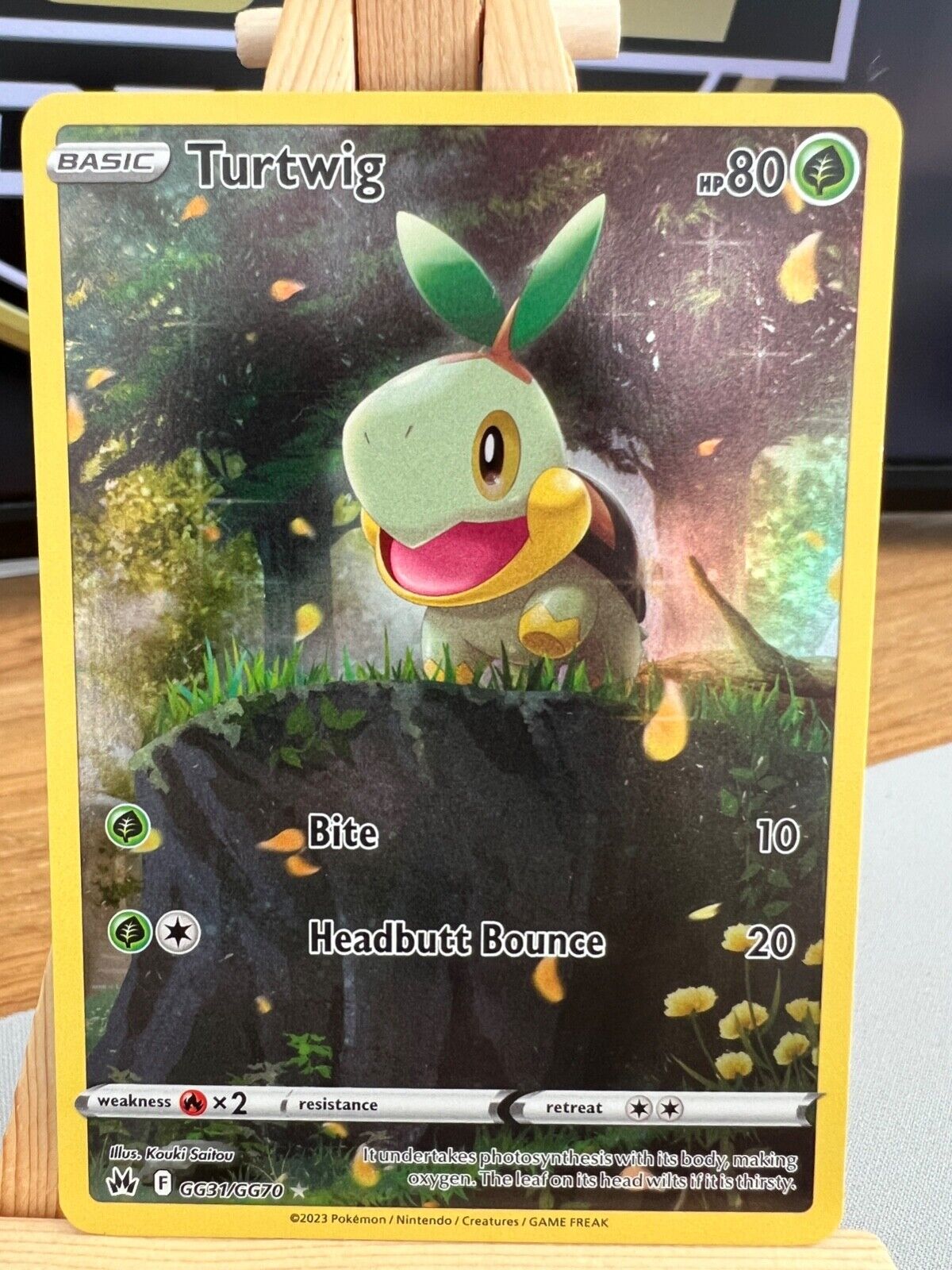 Pokemon Crown Zenith - GG31/GG70 Turtwig - Holo Rare - NM/M