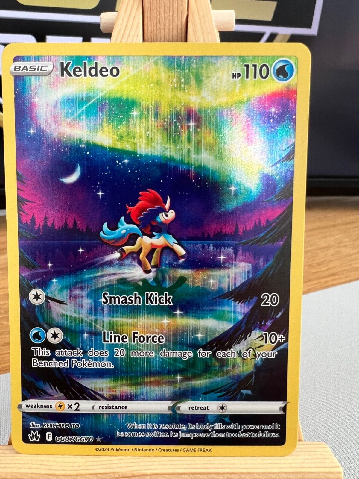 Pokemon Crown Zenith - GG07/GG70 Keldeo - Holo Rare - NM/M