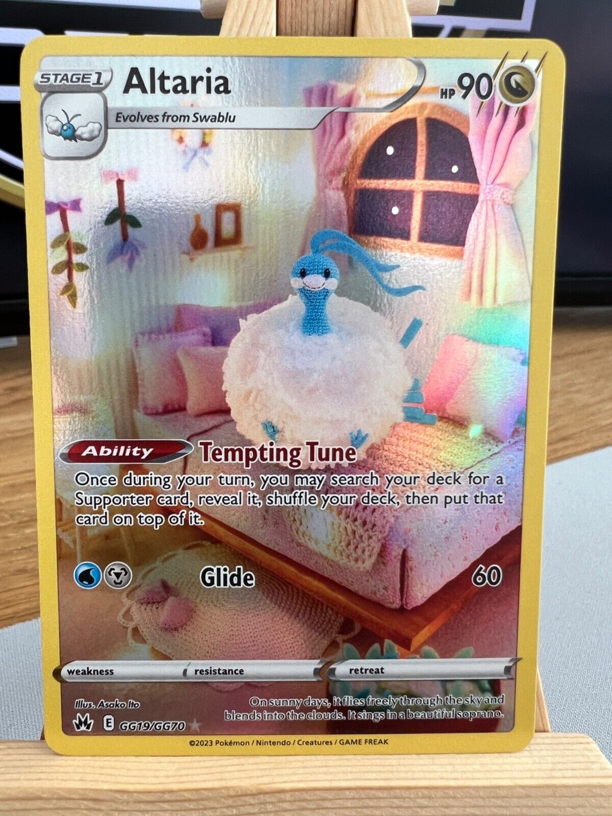 Pokemon Crown Zenith - GG19/GG70 Altaria - Holo Rare - NM/M