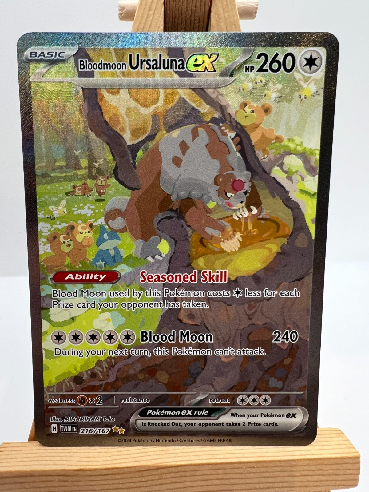 Pokemon Twilight Masquerade - 216/167 Bloodmoon Ursaluna ex - SIR - NM/M