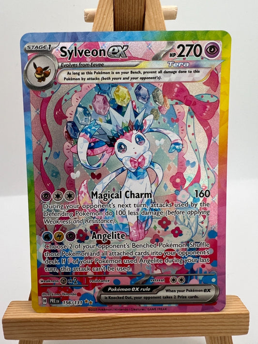Pokemon Prismatic Evolutions - 156/131 Sylveon - Special Illustration Rare - NM