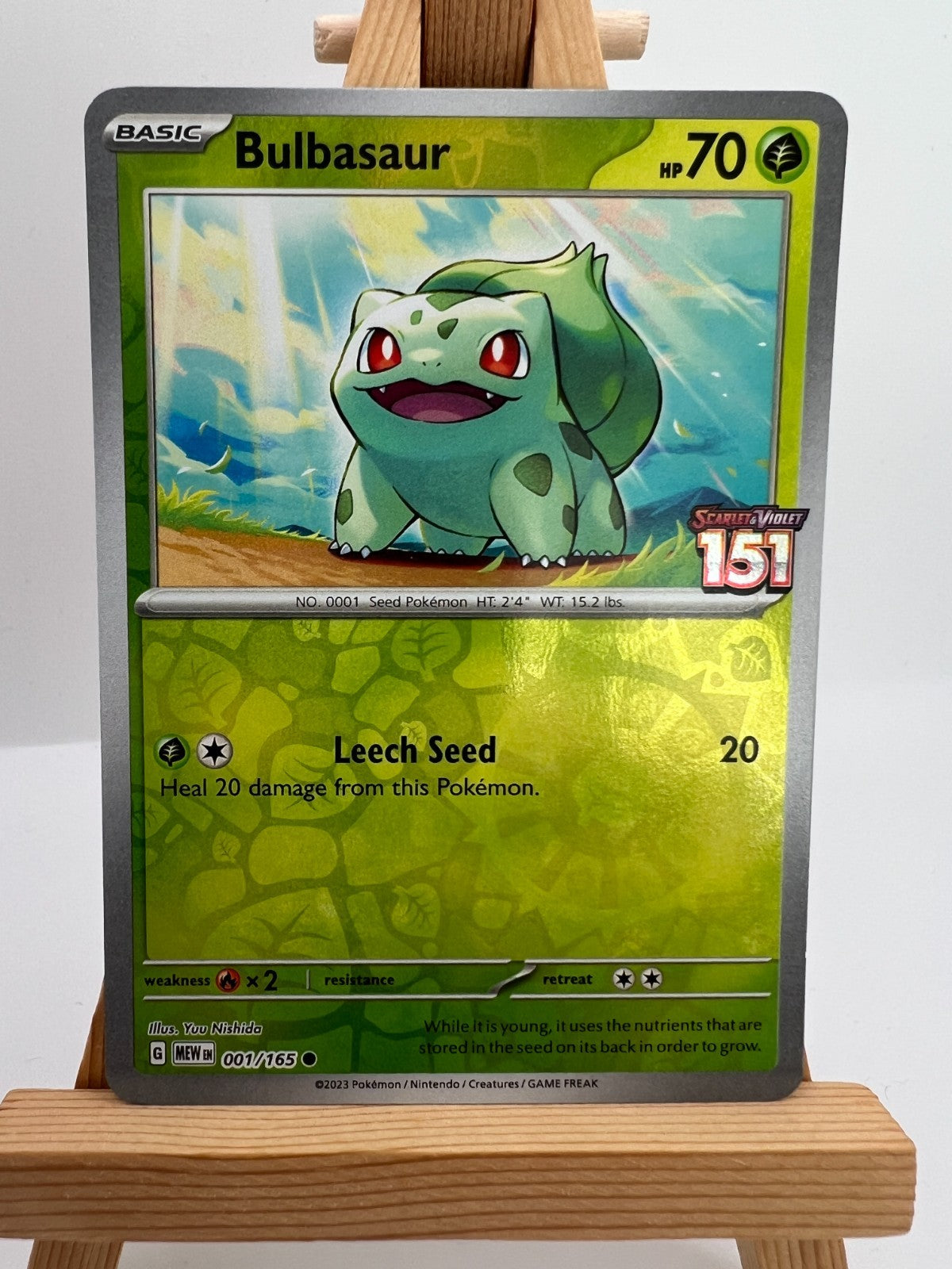 Pokemon TCG - S&V 151 - 001/165 Bulbasaur - Bestbuy Stamped Promo - NM/M