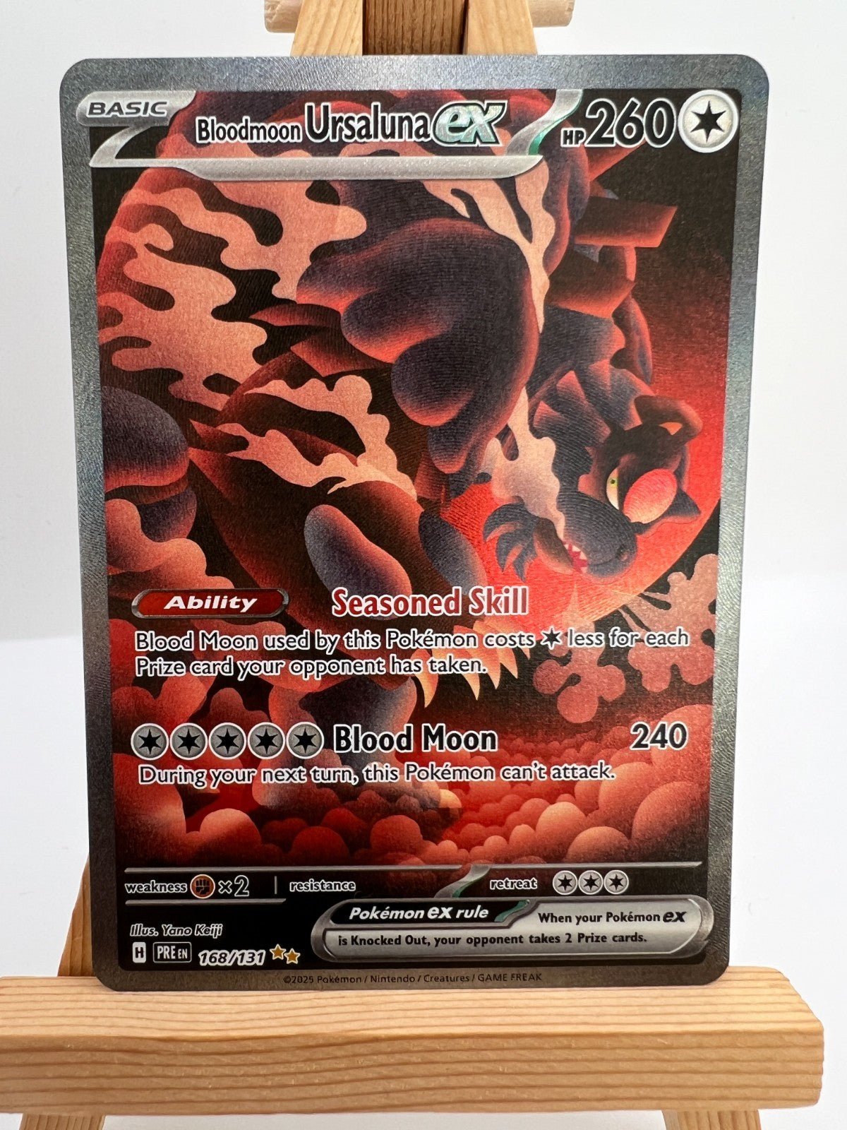 Pokemon Prismatic Evolutions - 168/131 Bloodmoon Ursaluna ex - SIR - NM/M