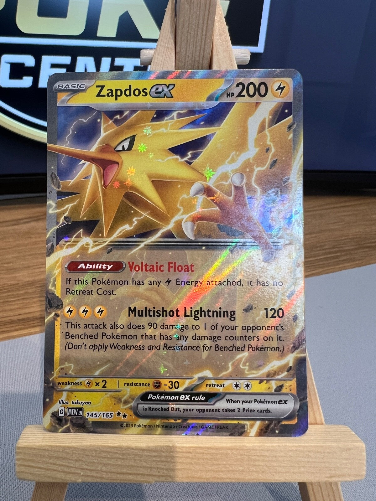 Pokemon TCG - S&V 151 - 145/165 Zapdos ex - Holo Double Rare - NM/M