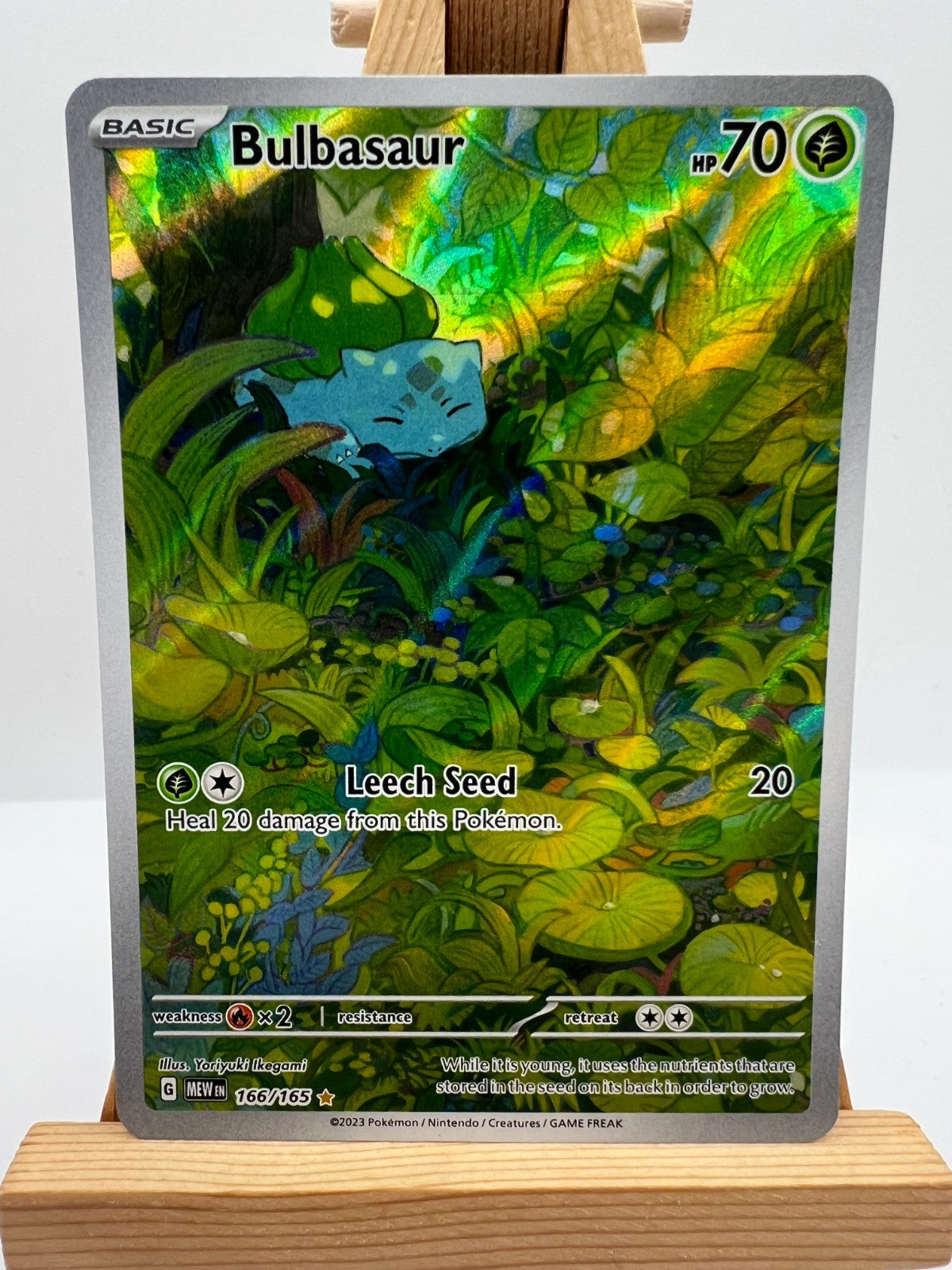 Pokemon TCG  - S&V 151 - 166/165 Bulbasaur - Illustration Rare - NM/M #2