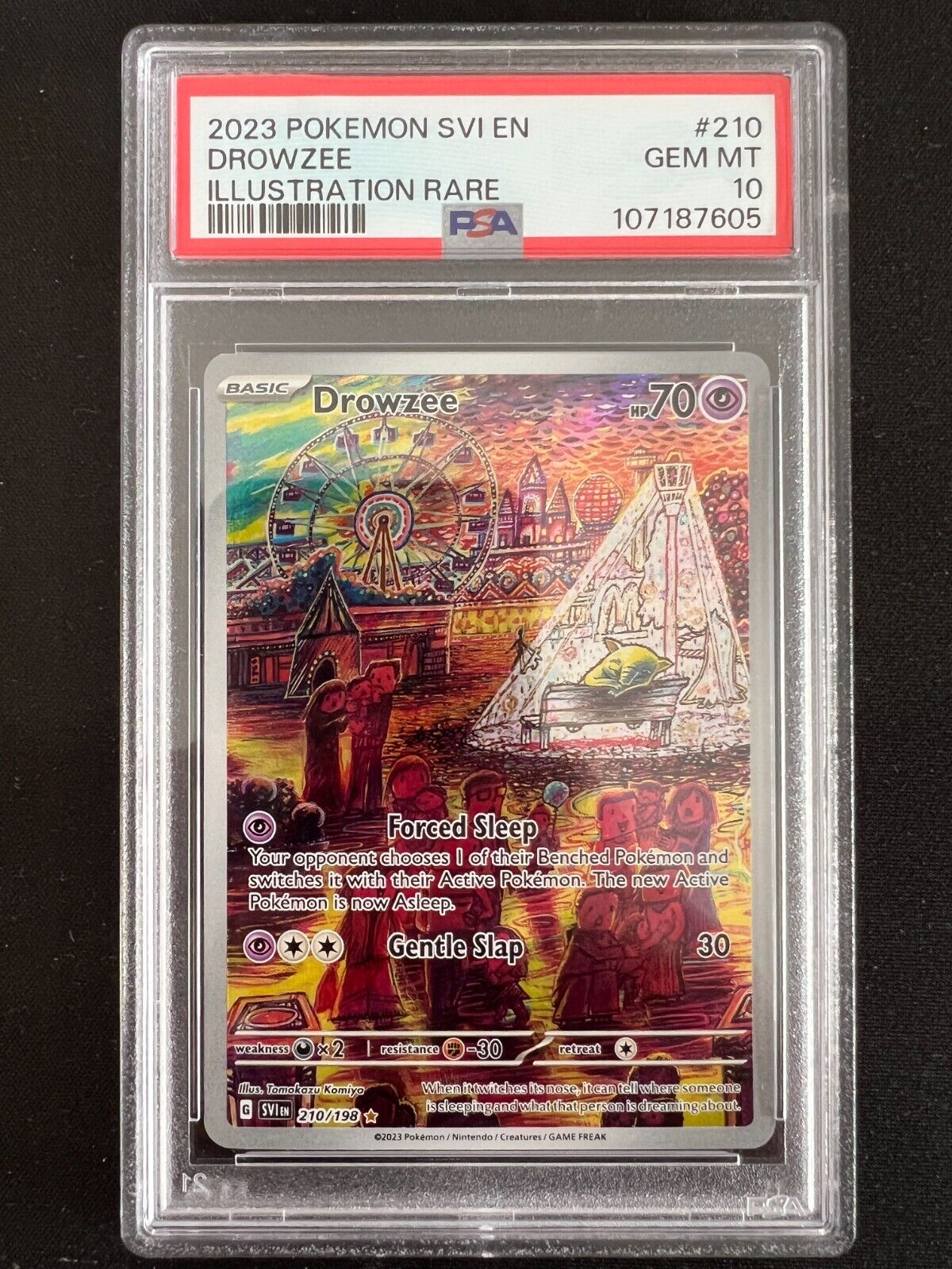 Pokemon Scarlet & Violet Base - 210/198 Drowzee - Illustration Rare - PSA 10