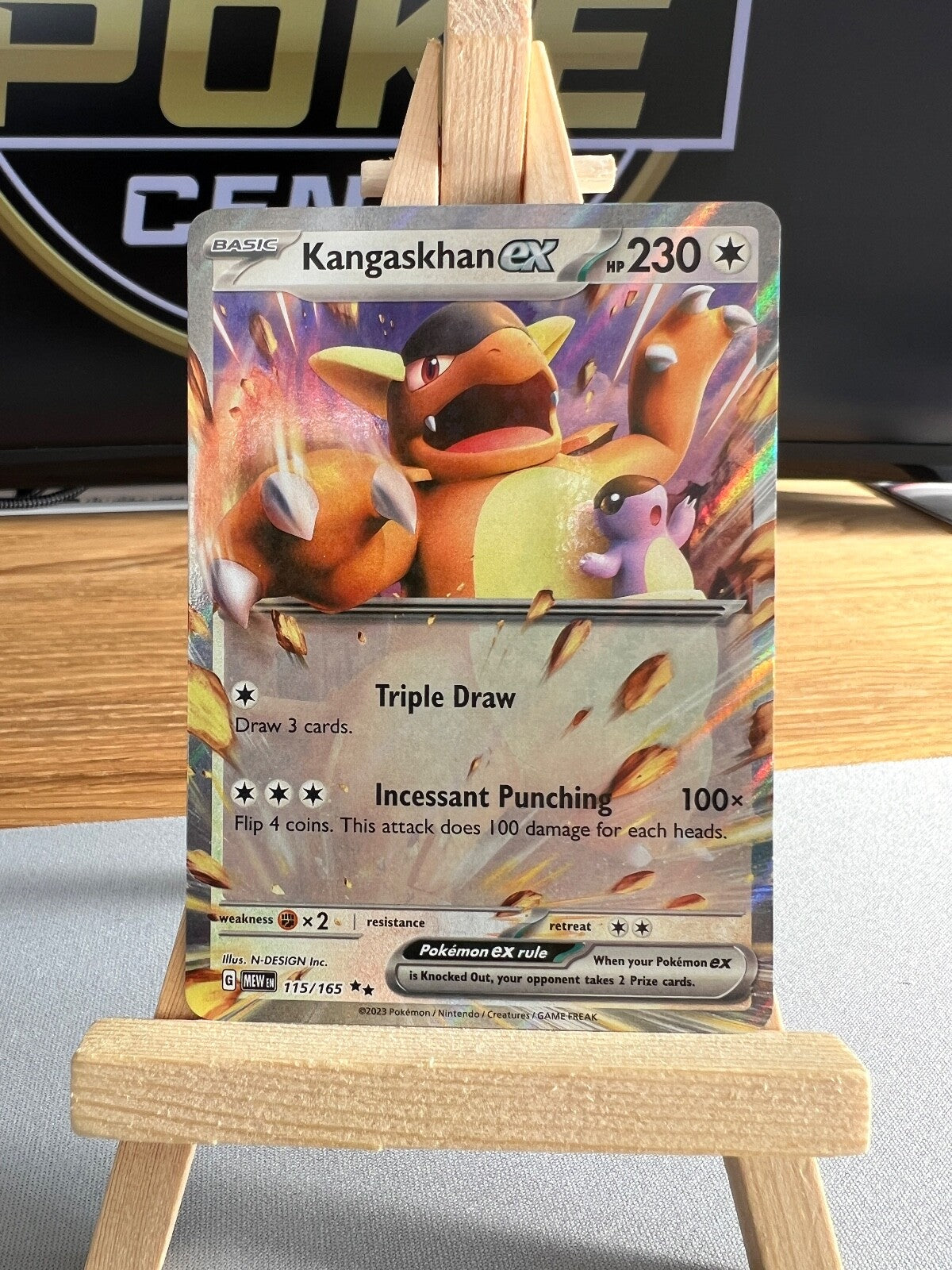 Pokemon TCG - S&V 151 - 115/165 Kangaskhan ex - Holo Double Rare - NM/M