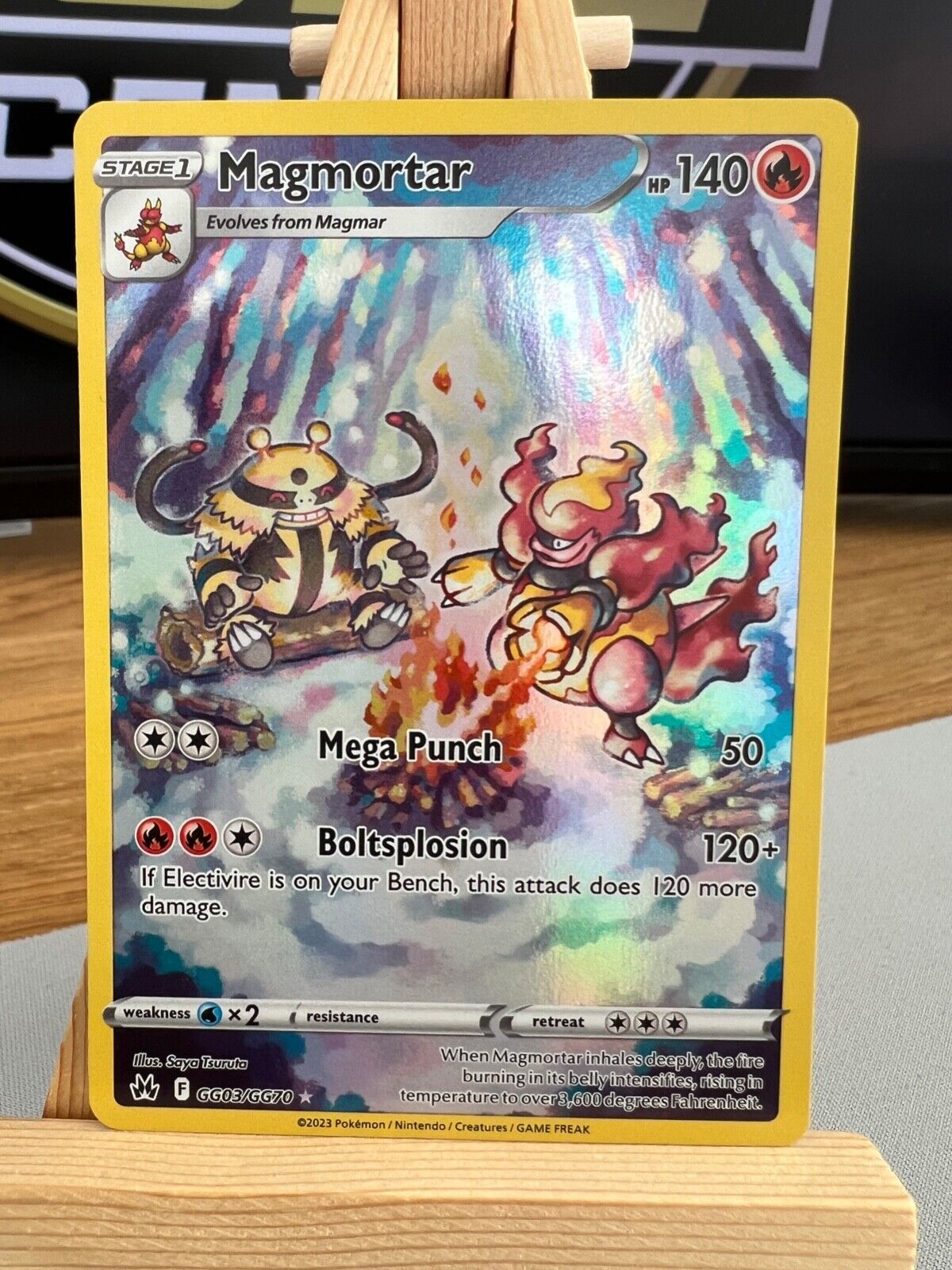 Pokemon Crown Zenith - GG03/GG70 Magmortar - Holo Rare - NM/M