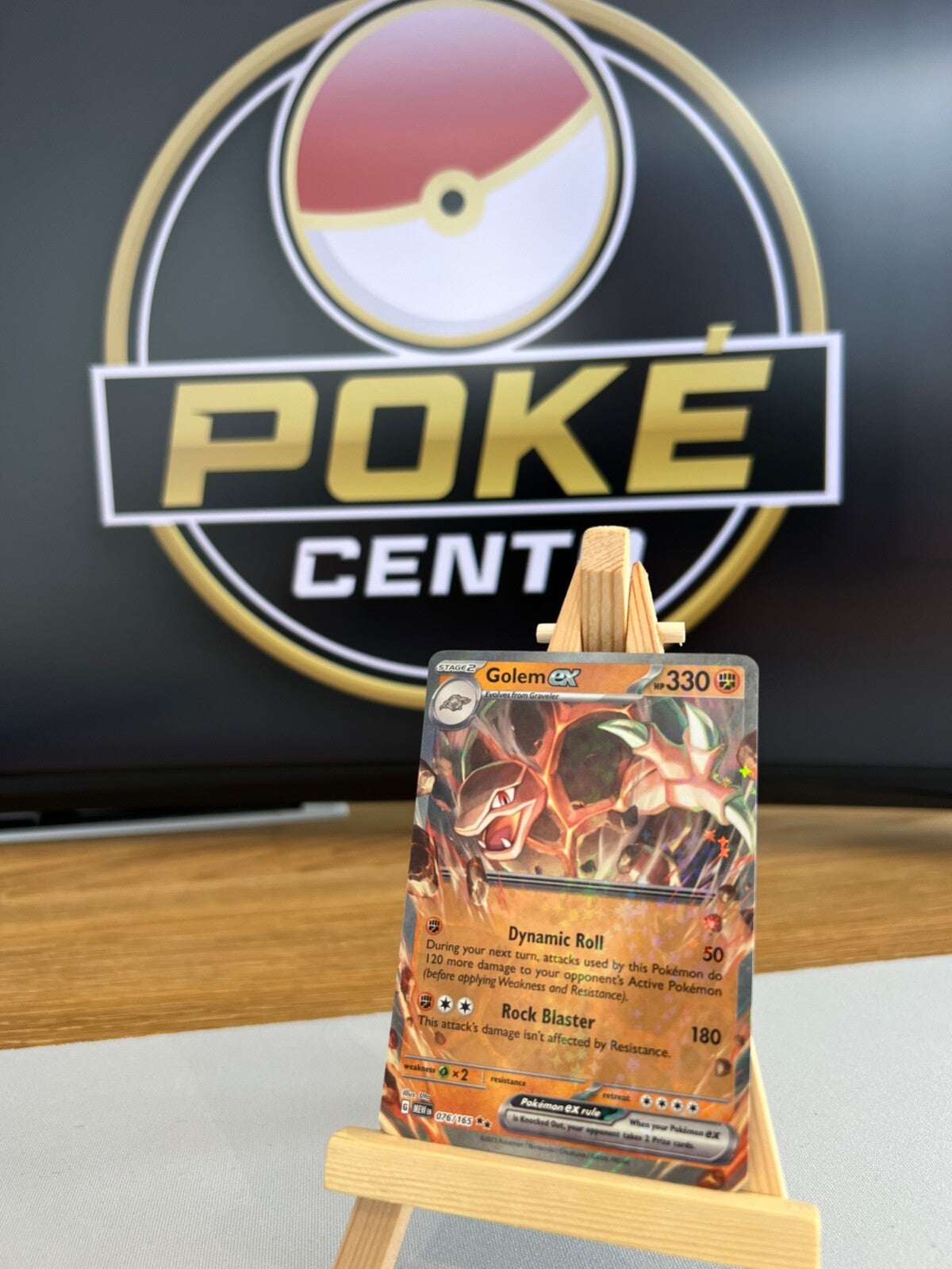 Pokemon TCG - S&V 151 - 076/165 Golem ex - Holo Double Rare - NM/M