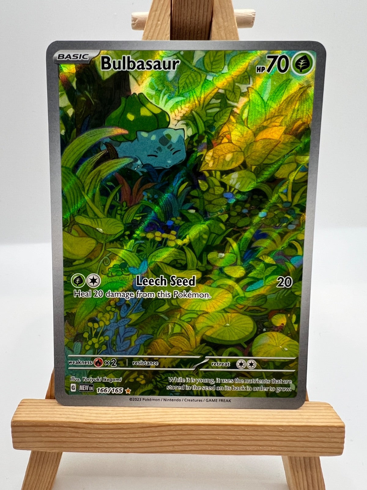 Pokemon TCG  - S&V 151 - 166/165 Bulbasaur - Illustration Rare - NM/M