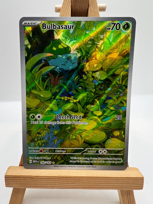 Pokemon TCG  - S&V 151 - 166/165 Bulbasaur - Illustration Rare - NM/M