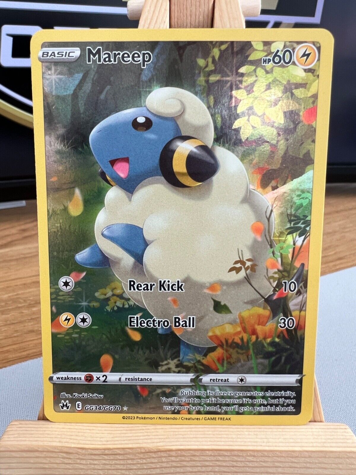 Pokemon Crown Zenith - GG34/GG70 Mareep - Holo Rare - NM/M