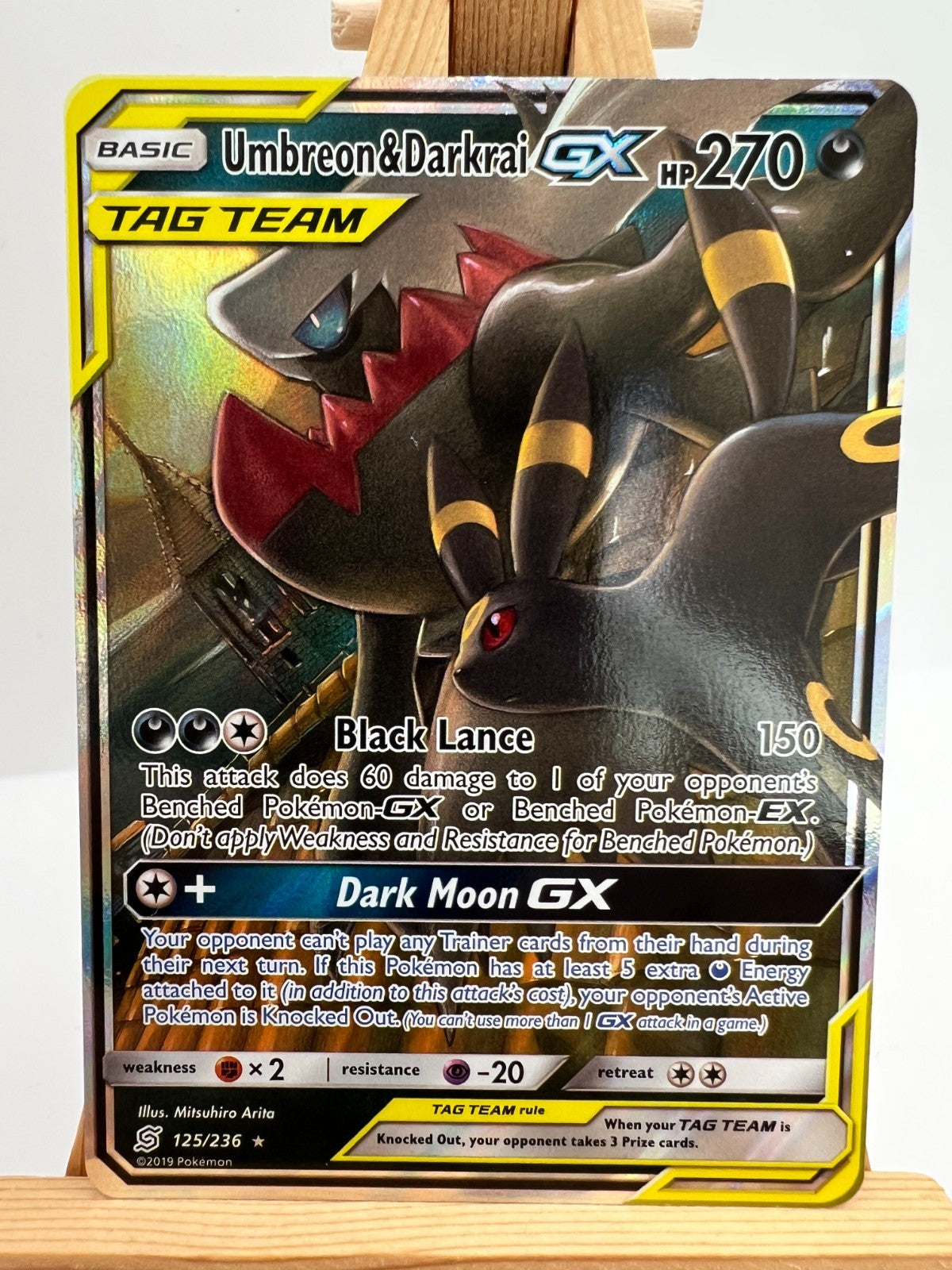 Pokemon Unified Minds - 125/236 Umbreon and Darkrai GX - NM/M