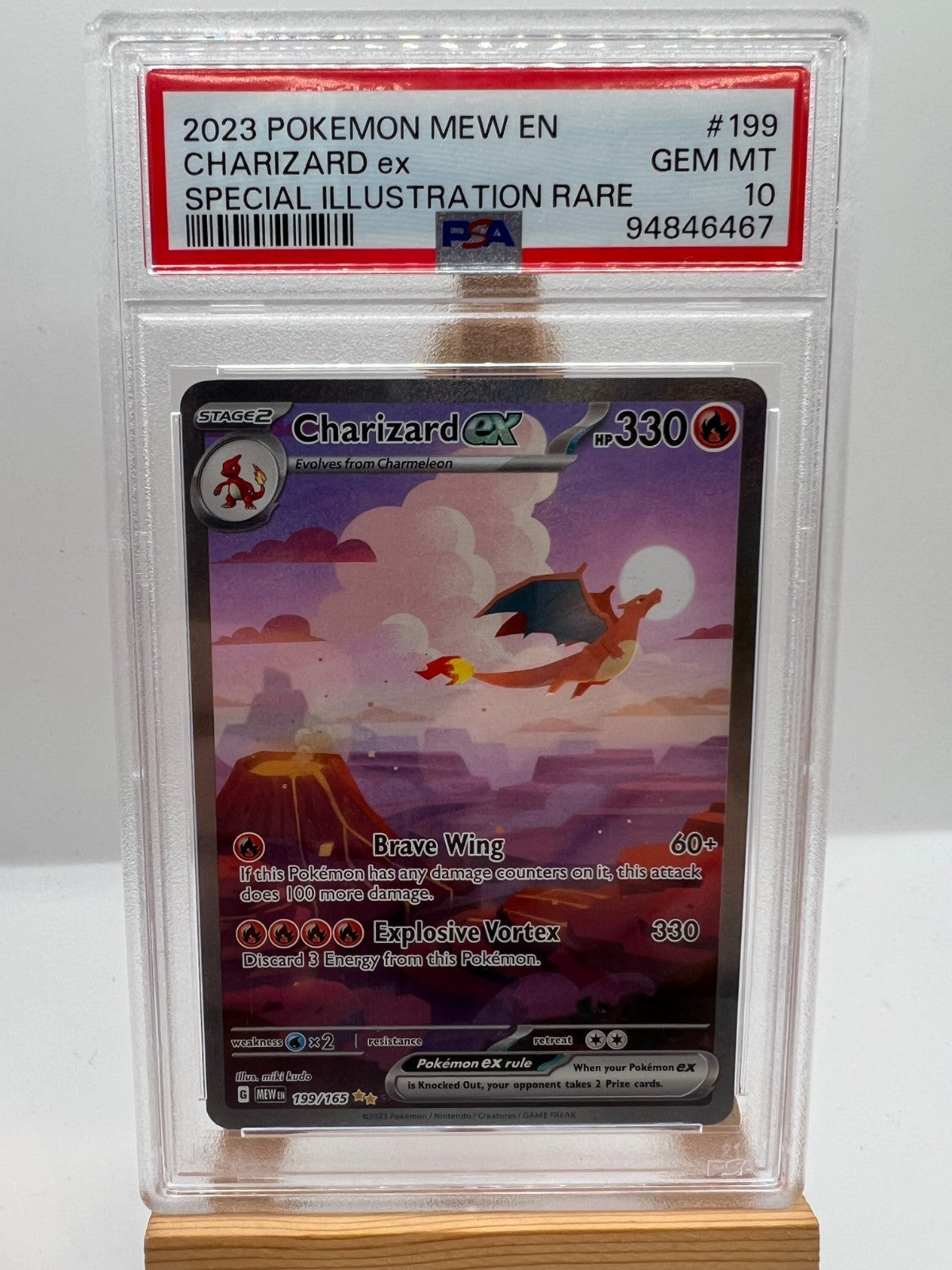 Pokemon TCG - S&V 151 - 199/165 Charizard ex - SIR - PSA 10 - Read Description