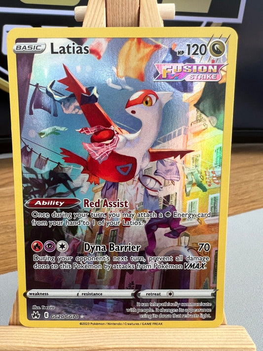 Pokemon Crown Zenith - GG20/GG70 Latias - Holo Rare - NM/M