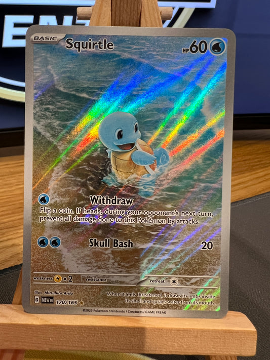 Pokémon TCG - S&V 151 - 170/165 Squirtle - Illustration Rare - NM/M