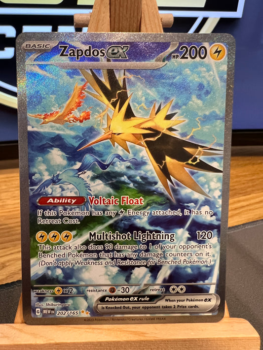 Pokémon TCG - S&V 151 - 202/165 Zapdos ex - Special Illustration Rare - NM/M