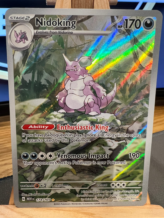 Pokémon TCG - S&V 151 - 174/165 Nidoking - Illustration Rare - NM/M