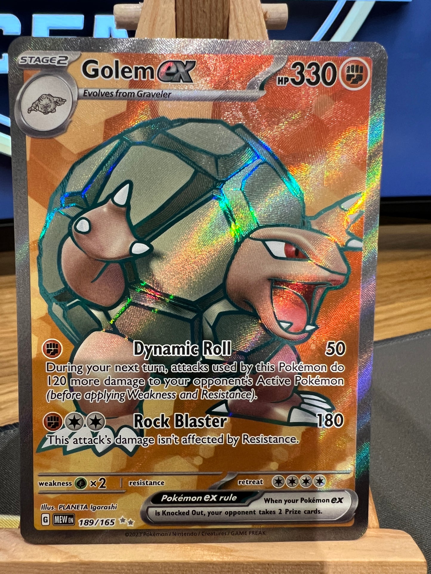 Pokémon TCG - S&V 151 - 189/165 Golem ex - Ultra Rare - NM/M