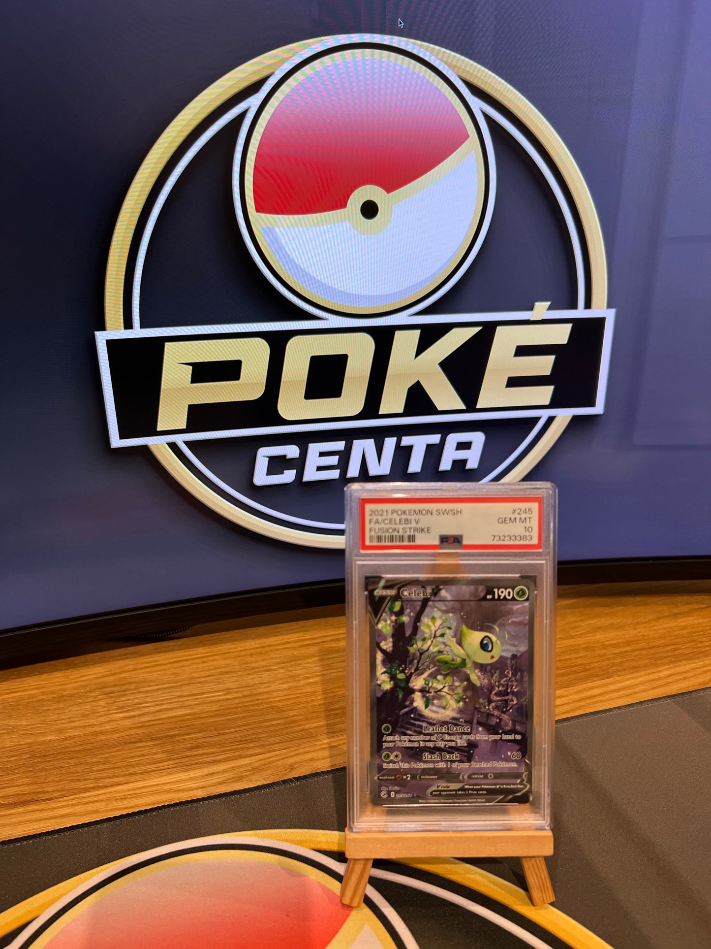 Pokémon TCG - Fusion Strike - 245/264 Celebi V - Full Art Ultra Rare - PSA 10