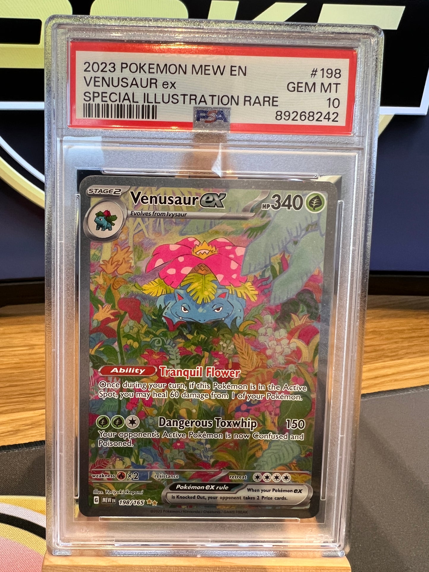 Pokémon TCG - S&V 151 - 198/165 Venusaur ex - Special Illustration Rare - PSA 10