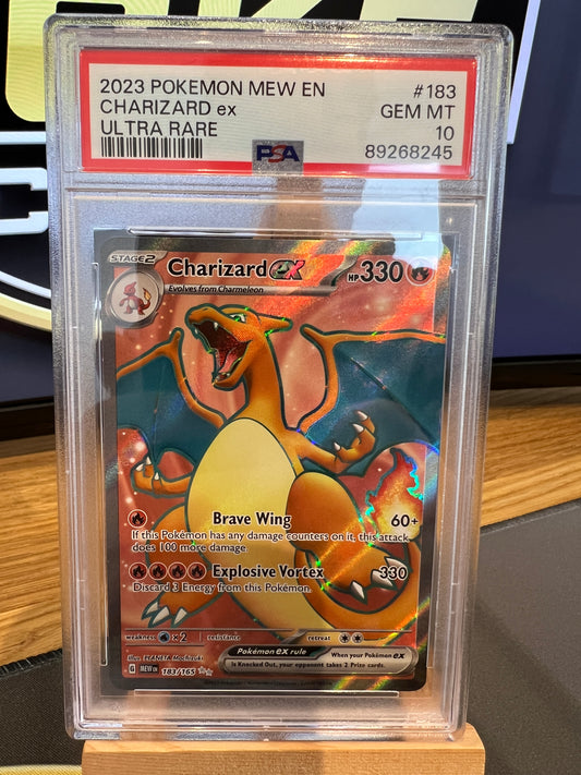 Pokémon TCG - S&V 151 - 183/165 Charizard ex - Full Art Ultra Rare - PSA 10