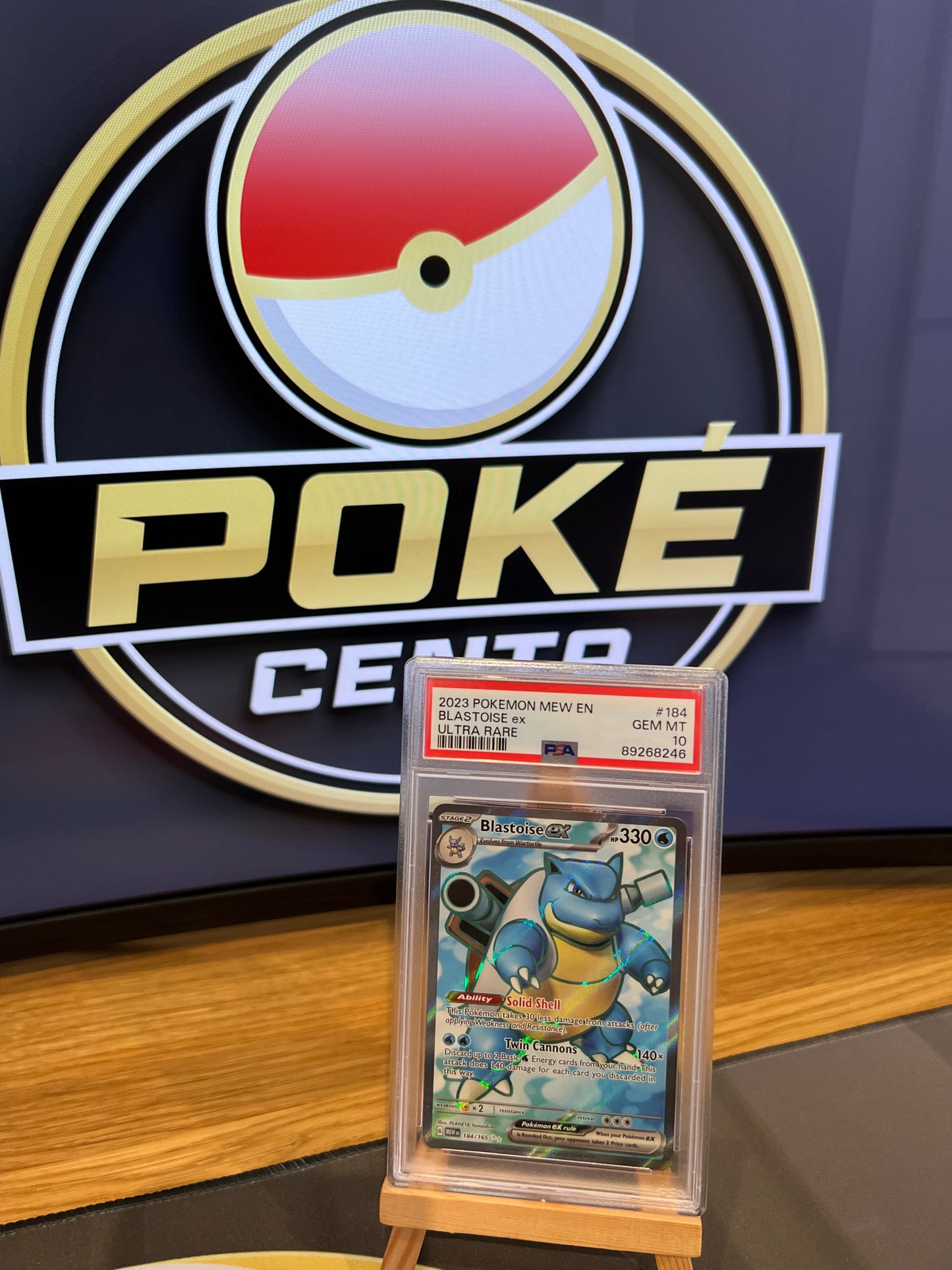 Pokémon TCG - S&V 151 - 184/165 Blastoise ex - Full Art Ultra Rare - PSA 10