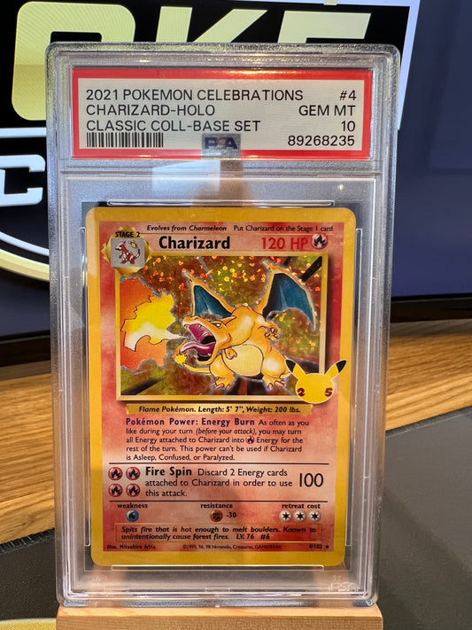 Pokémon TCG - Celebrations 25th Anniversary - 4/102 Charizard - PSA 10