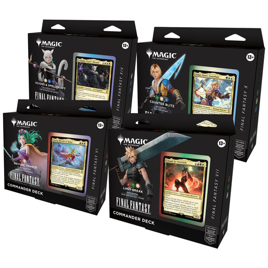 Magic: The Gathering - Final Fantasy Commander Deck (Full Set of 4)