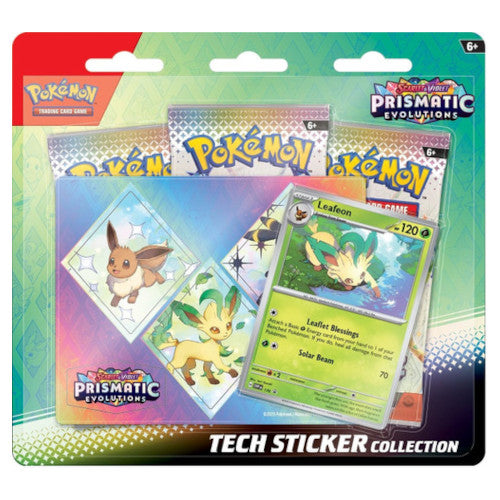 PRE-ORDER - Pokémon TCG: Prismatic Evolutions Tech Sticker Collection - Leafeon