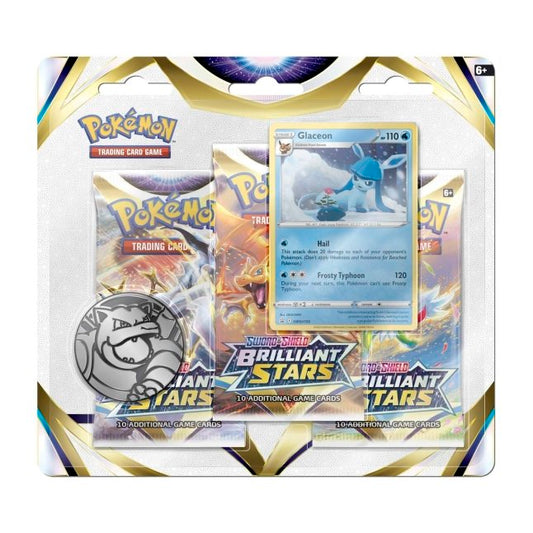 Brilliant Stars 3 Pack Blister + Glaceon Promo