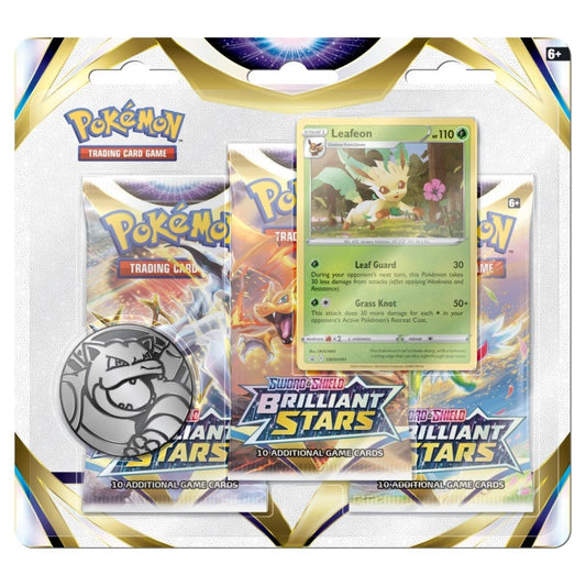 Brilliant Stars 3 Pack Blister + Leafeon Promo