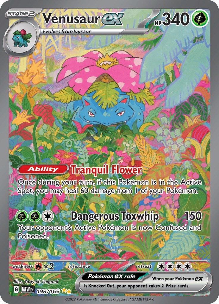 Pokemon TCG - S&V 151 - 198/165 Venusaur ex - Special Illustration Rare - NM/M